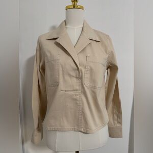 Banana Republic Tan/Beige Pullover Top Cotton Long Sleeves Size Medium  SKU 17